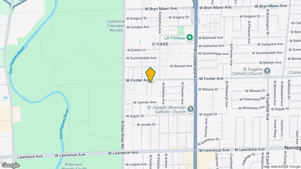 8635 W Foster Ave Map and Location Details