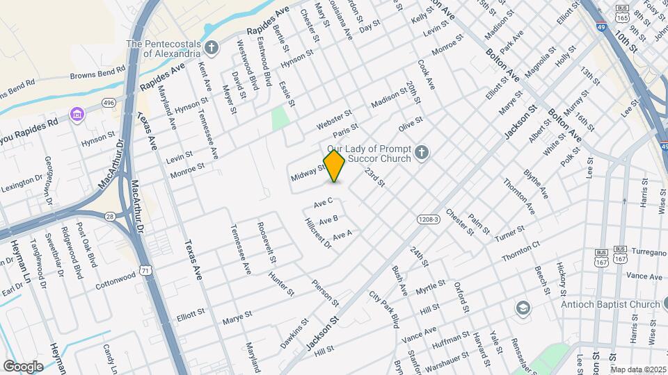 2407 Alma St Map and Location Details