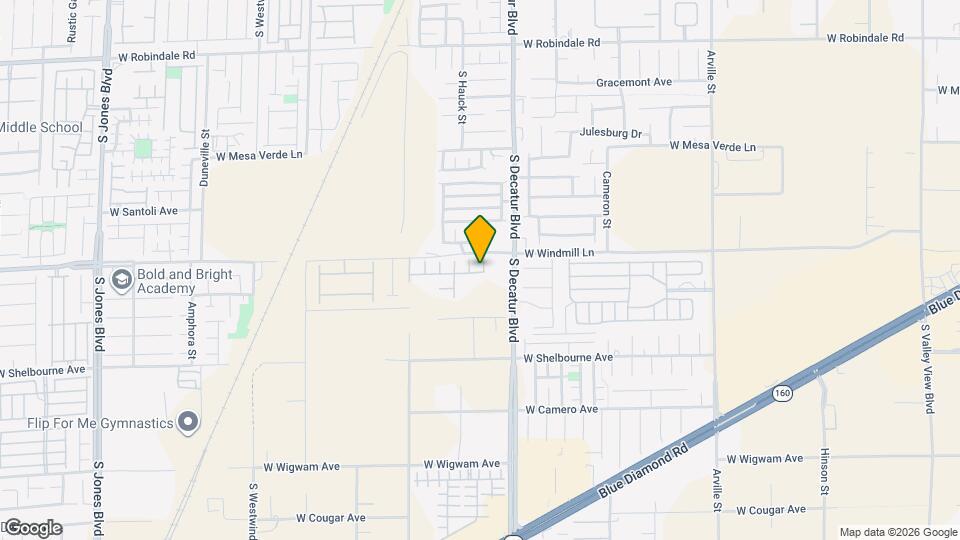 8133 S Ribbon Falls St Map and Location Details