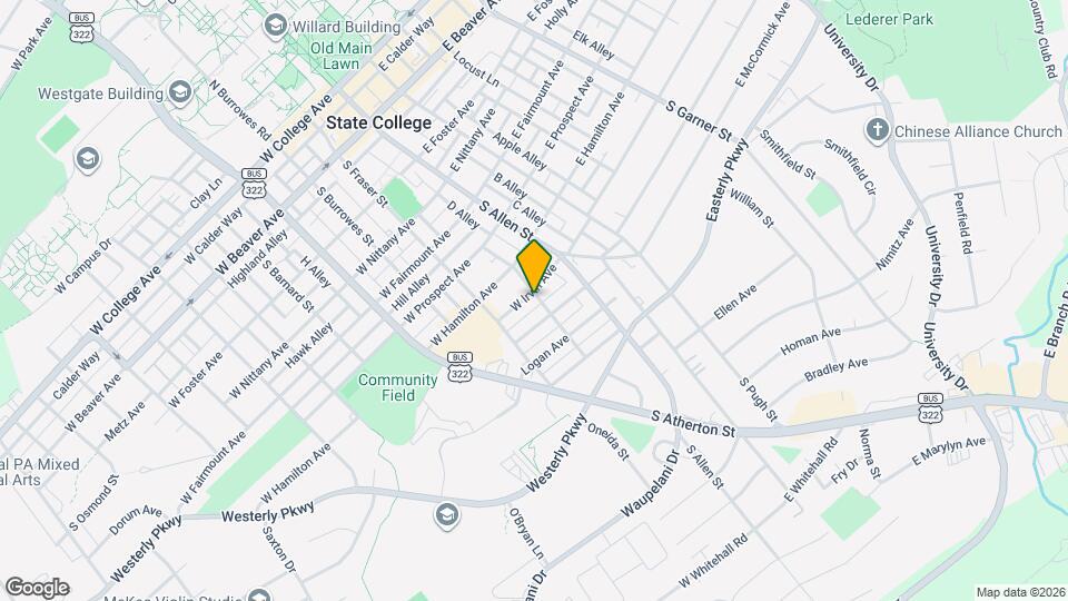 808 Walnut St Map and Location Details