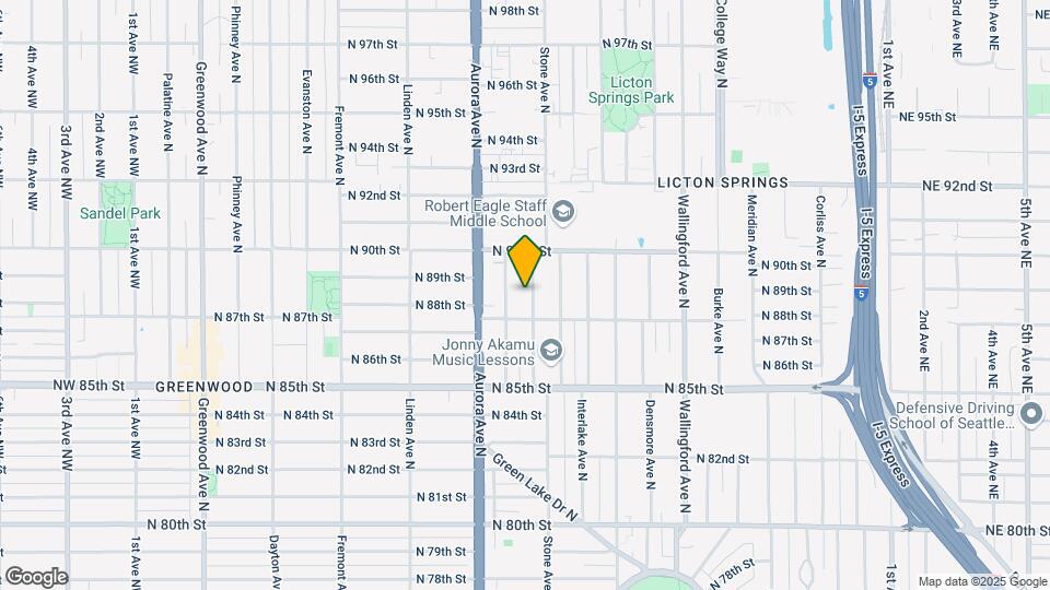 8819 Midvale Ave N Map and Location Details