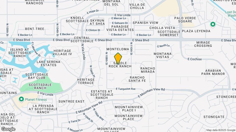 10892 E Gold Dust Ave Map and Location Details