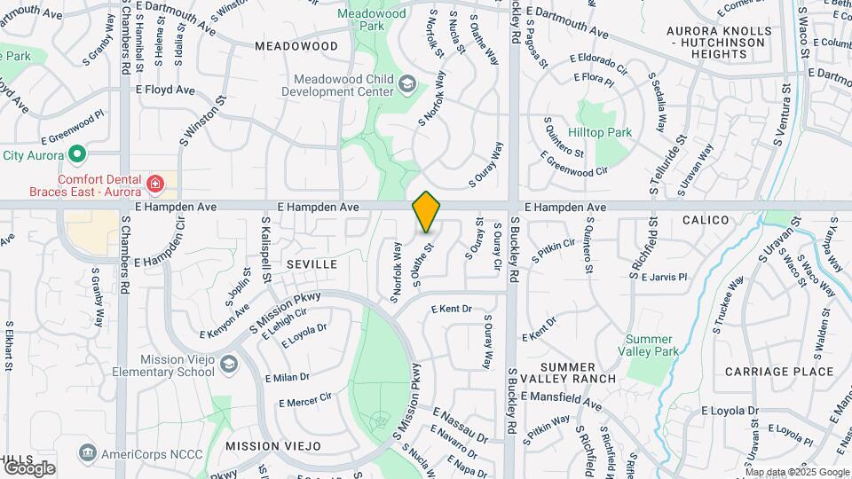 3613 S Olathe St Map and Location Details