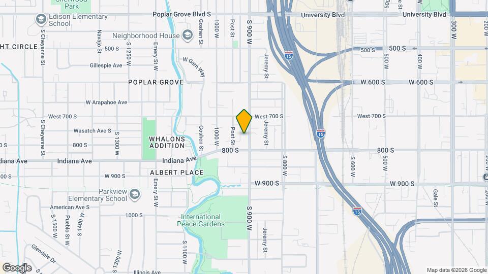 750 S 900 W Map and Location Details