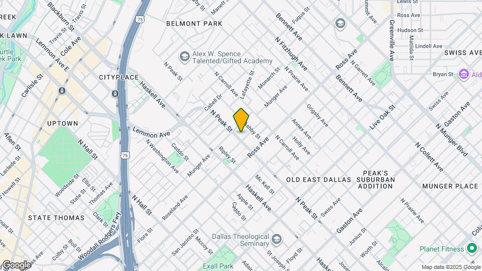 4305 Roseland Ave Map and Location Details