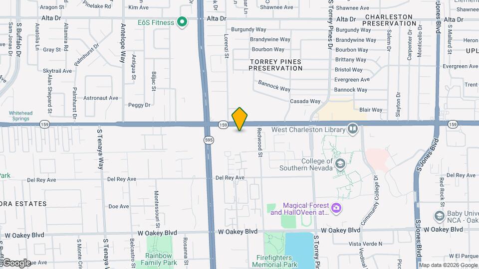 6713 W Charleston Blvd Map and Location Details