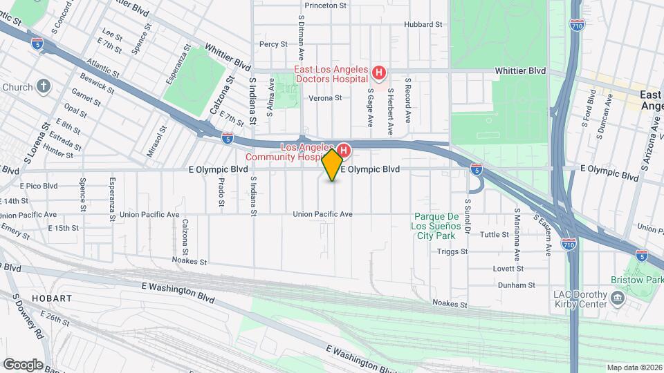 1231 S Rowan Ave Map and Location Details