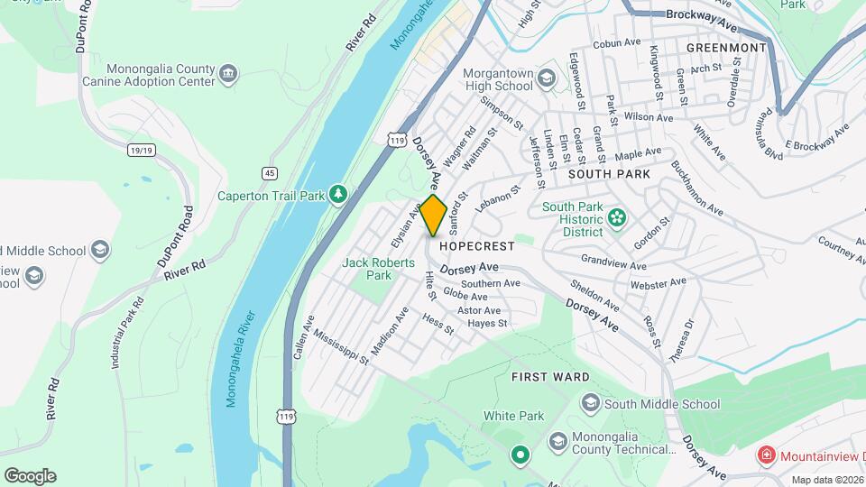 405 Dorsey Ave Map and Location Details