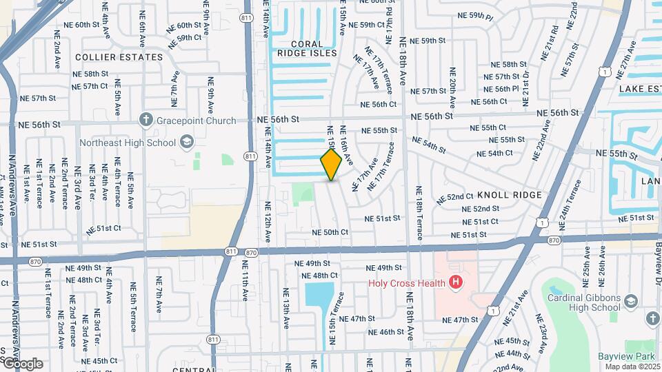 5240 NE 14th Terrace Map and Location Details