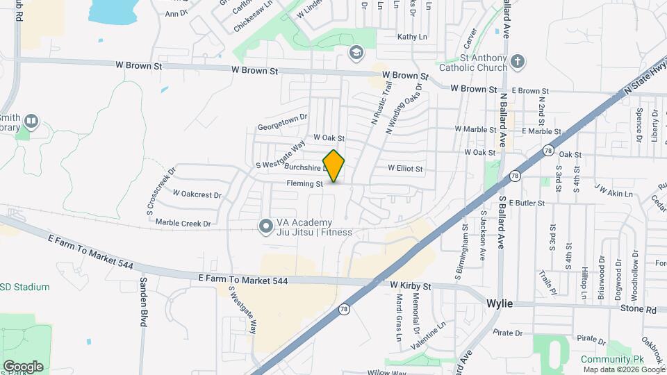 609 Fleming St Map and Location Details