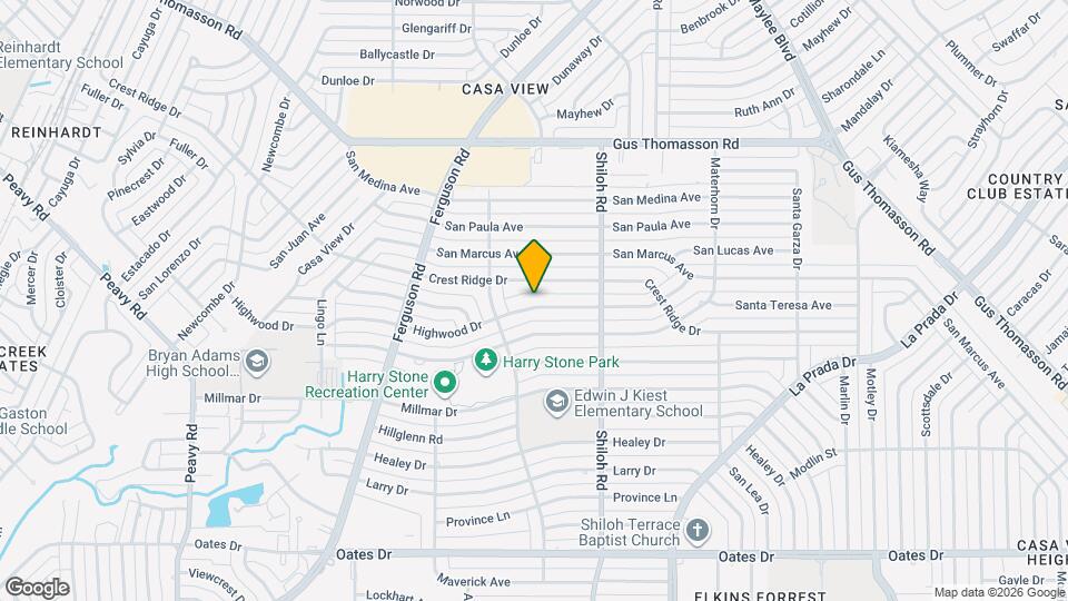 2539 Highwood Dr Map and Location Details