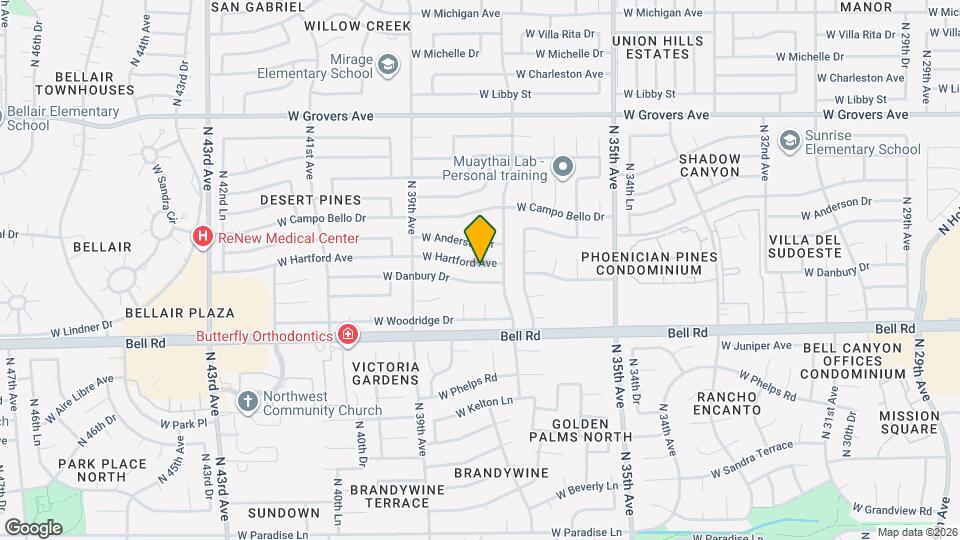 3731 W Hartford Ave Map and Location Details