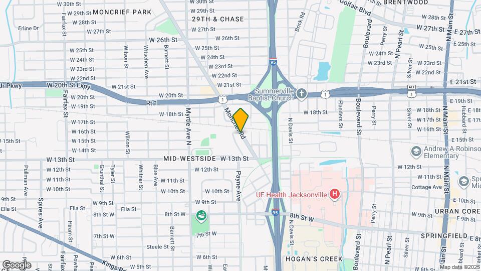 2534 Moncrief Rd Map and Location Details