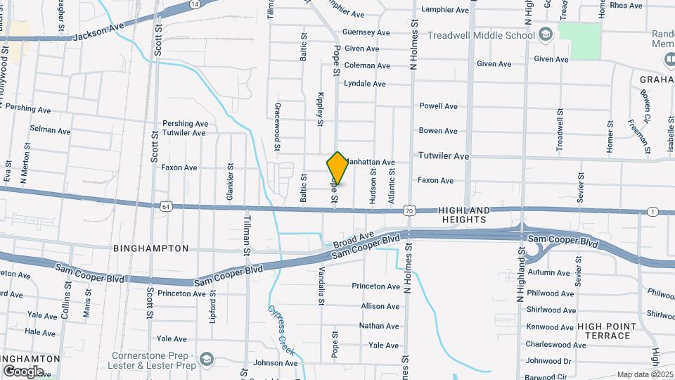 664 Pope St Map and Location Details