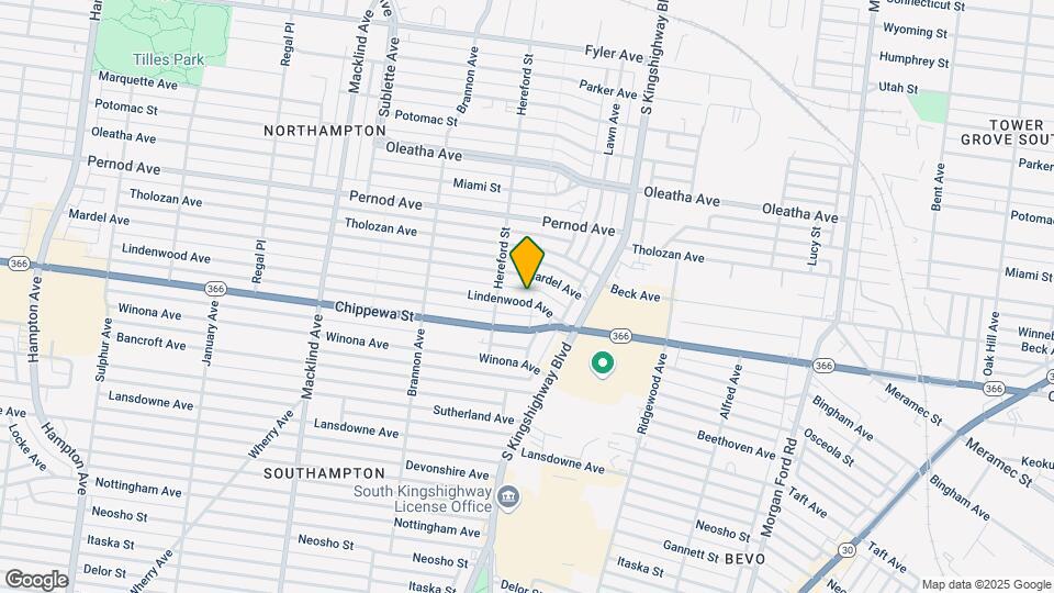 4955 Lindenwood Ave Map and Location Details
