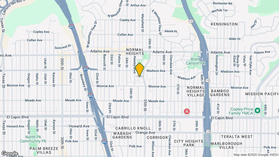 4544-4550 35th St Map and Location Details