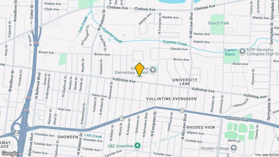 1628 Vollintine Ave Map and Location Details