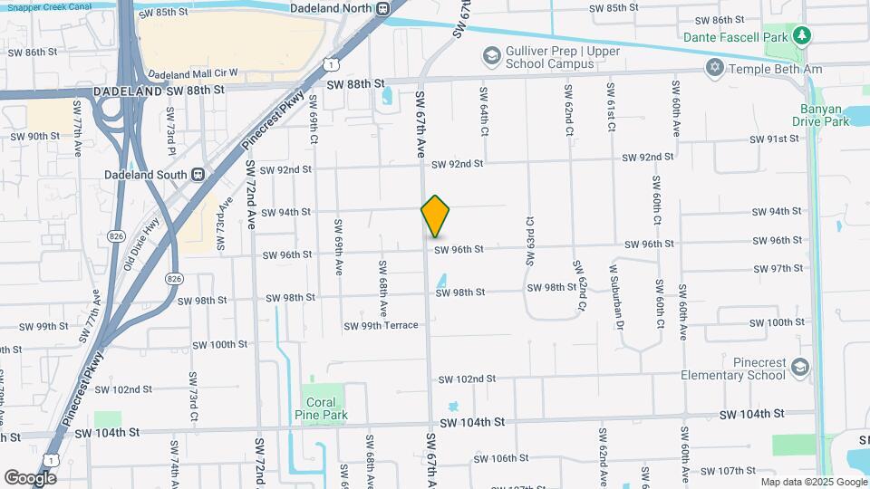 6695 SW 96th St Map and Location Details