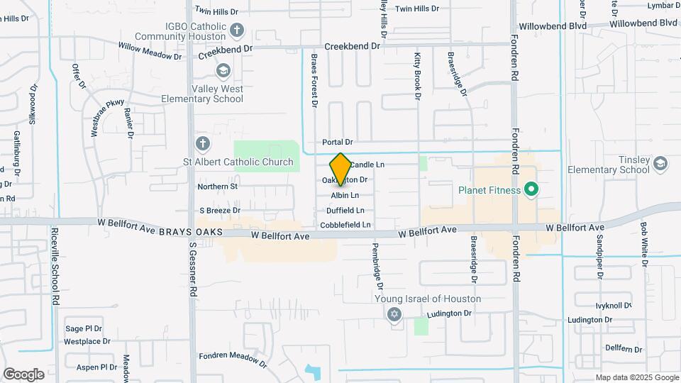 8006 Albin Ln Map and Location Details