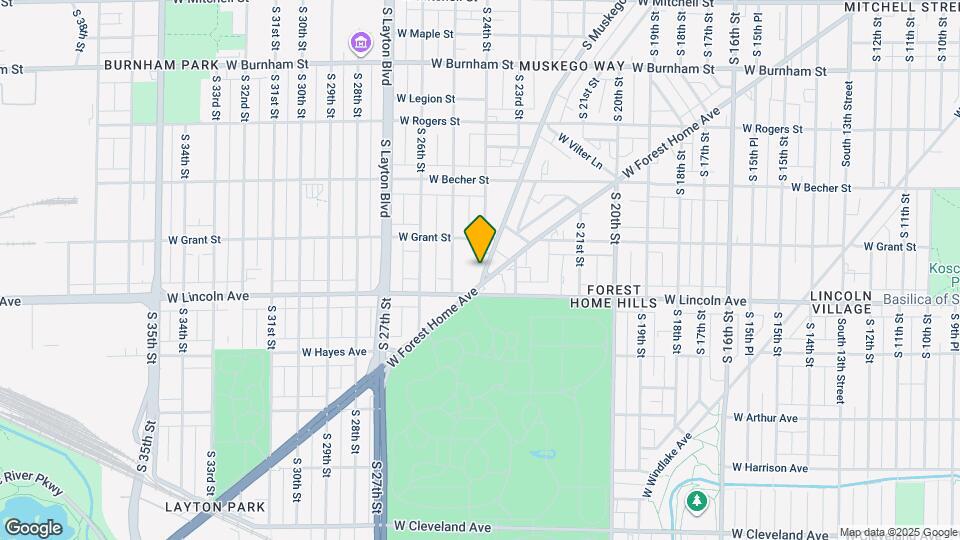 2245 S Muskego Ave Map and Location Details