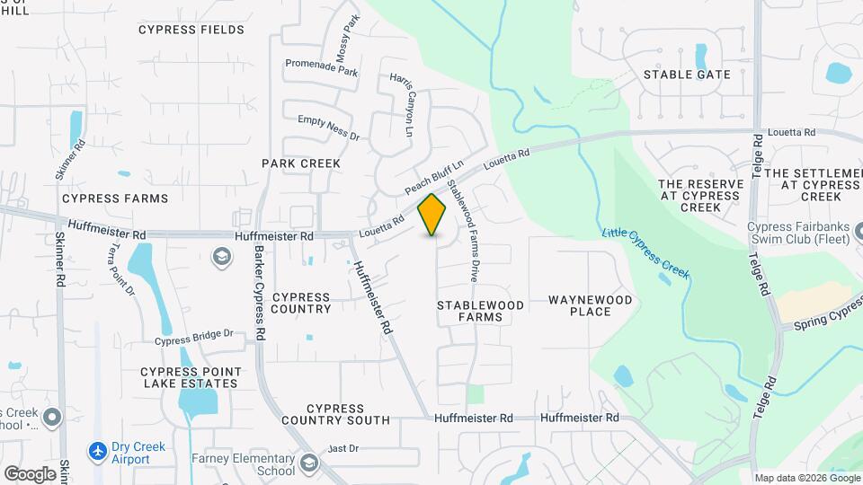 15011 Stablewood Downs Ln Map and Location Details