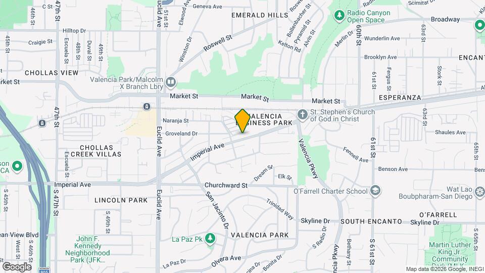 5436 Imperial Ave Map and Location Details