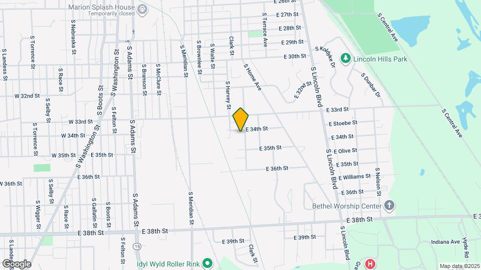 3406 S Overman Ave Map and Location Details