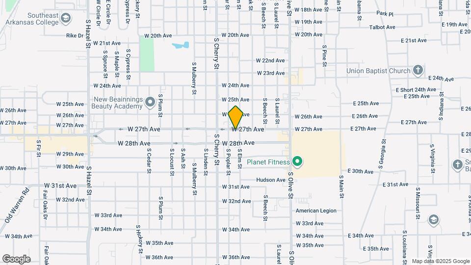 910 W 27th Ave Map and Location Details