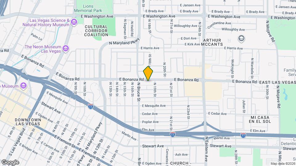 1824 E Bonanza Rd Map and Location Details