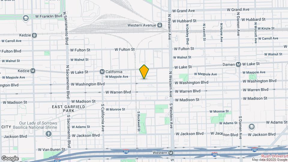 2548 W Washington Blvd Map and Location Details