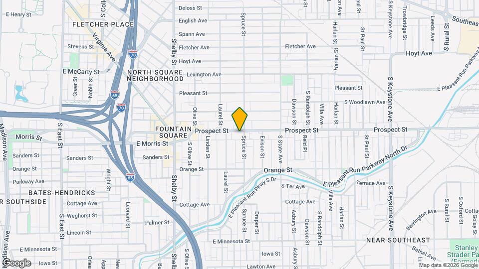 1443 Prospect St Map and Location Details