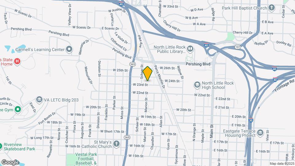 803 W 23rd St Map and Location Details