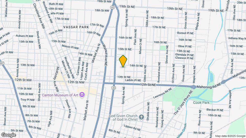 1331-1335 Spring Ave NE Map and Location Details