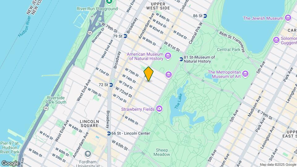 48 W 75th St Mapa y Detalles de la Ubicación