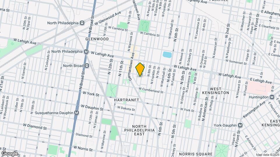 2554 N 9th St Map and Location Details