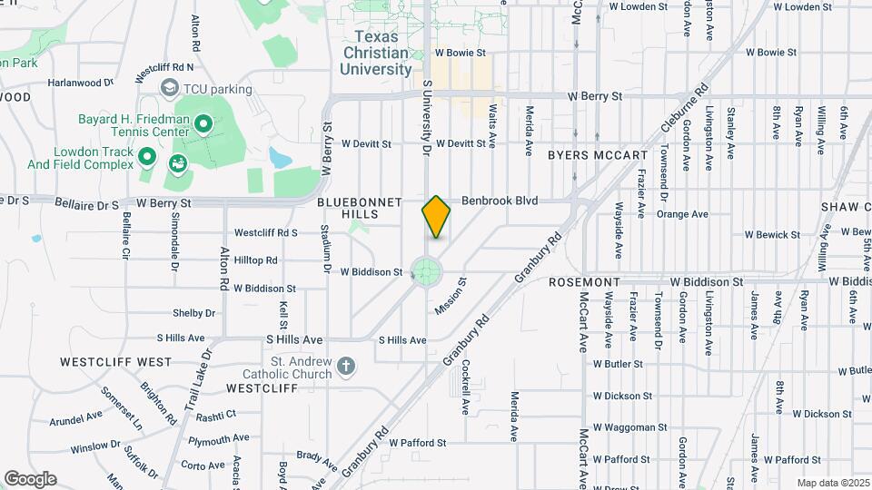 3419 S University Dr Map and Location Details