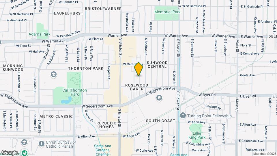 2606 S Rosewood Ave Map and Location Details