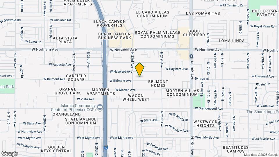 Belmont Manor Mapa y Detalles de la Ubicación