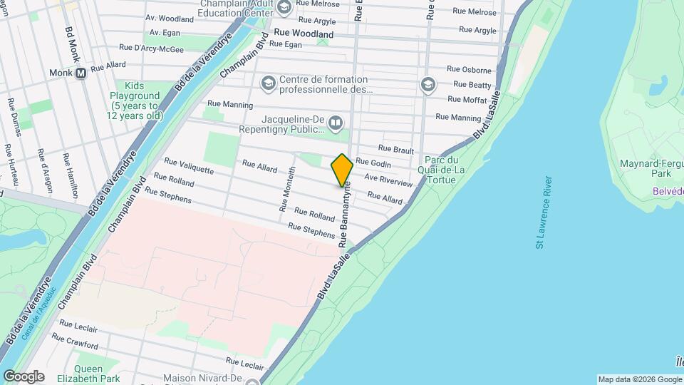 6209 Bannantyne Rue Map and Location Details