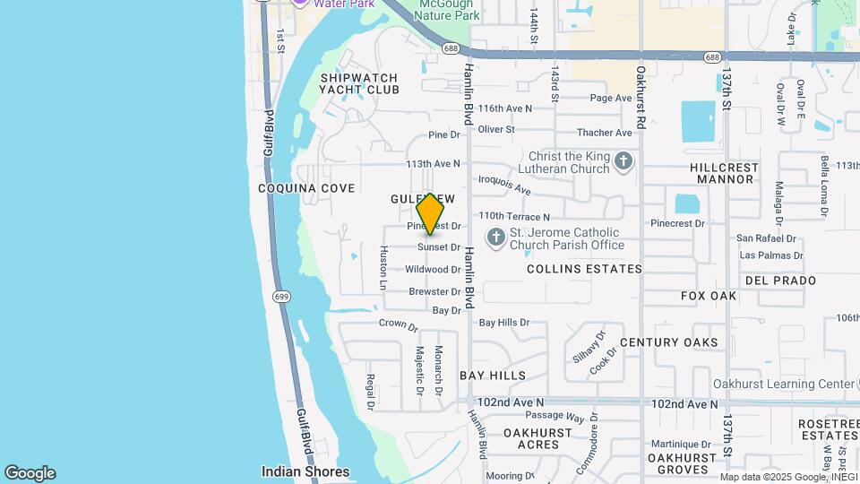 14733 Sunset Dr Map and Location Details