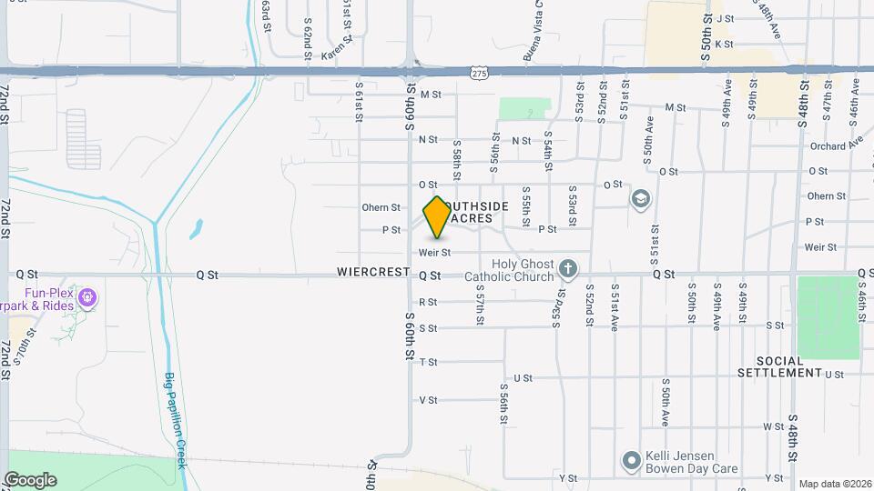 5818 Weir St Map and Location Details