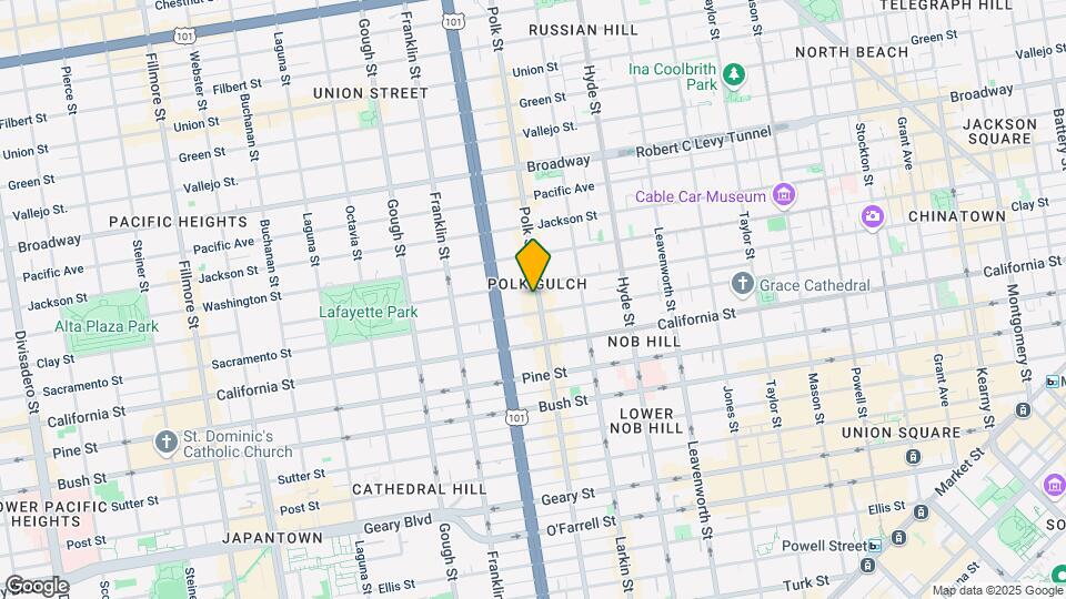 1617 Polk St Map and Location Details