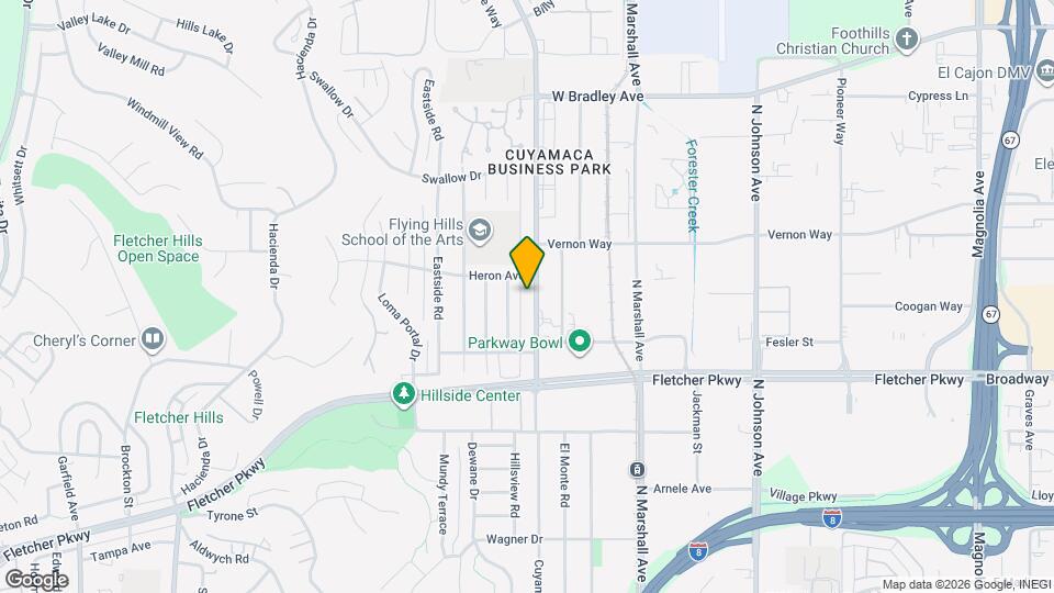 1162 Cuyamaca St Mapa y Detalles de la Ubicación