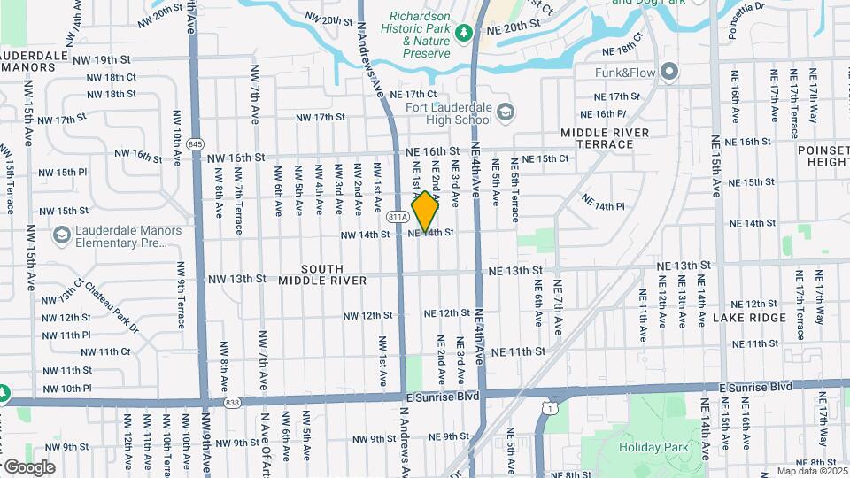1340 NE 1st Ave. Map and Location Details