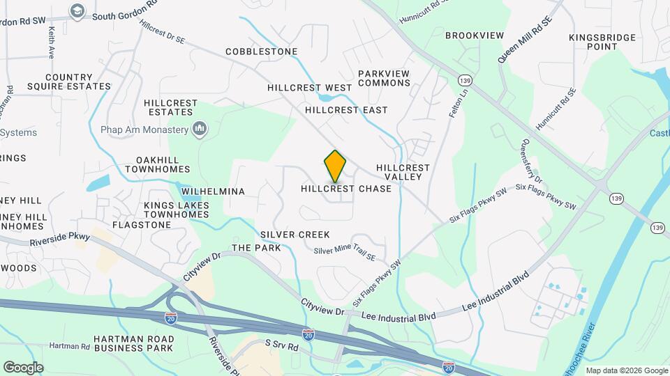 7114 Hillcrest Chase Dr Mapa y Detalles de la Ubicación