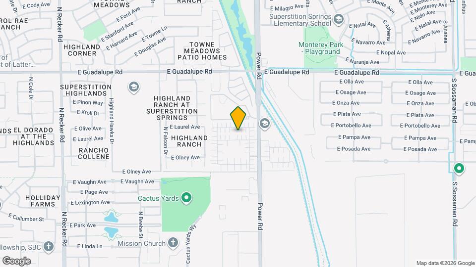 4715 E Laurel Ave Map and Location Details