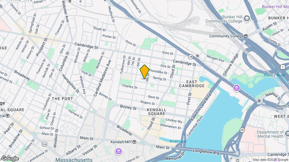 303-305 Hurley St Mapa y Detalles de la Ubicación