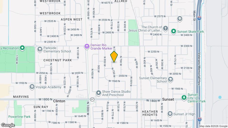 2126 N 750 W Map and Location Details