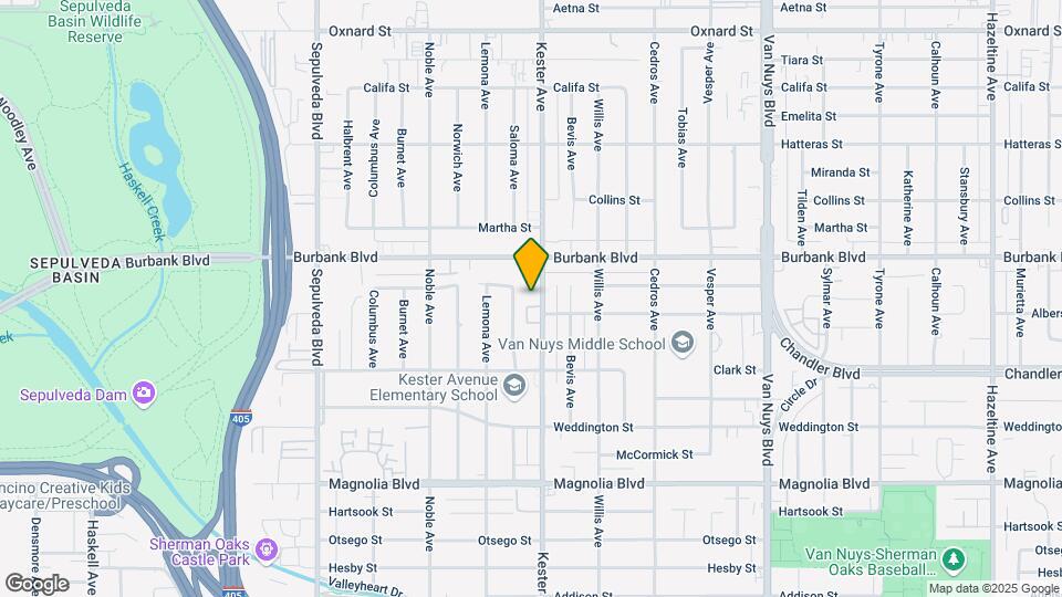 5507-5521 Kester Ave Map and Location Details