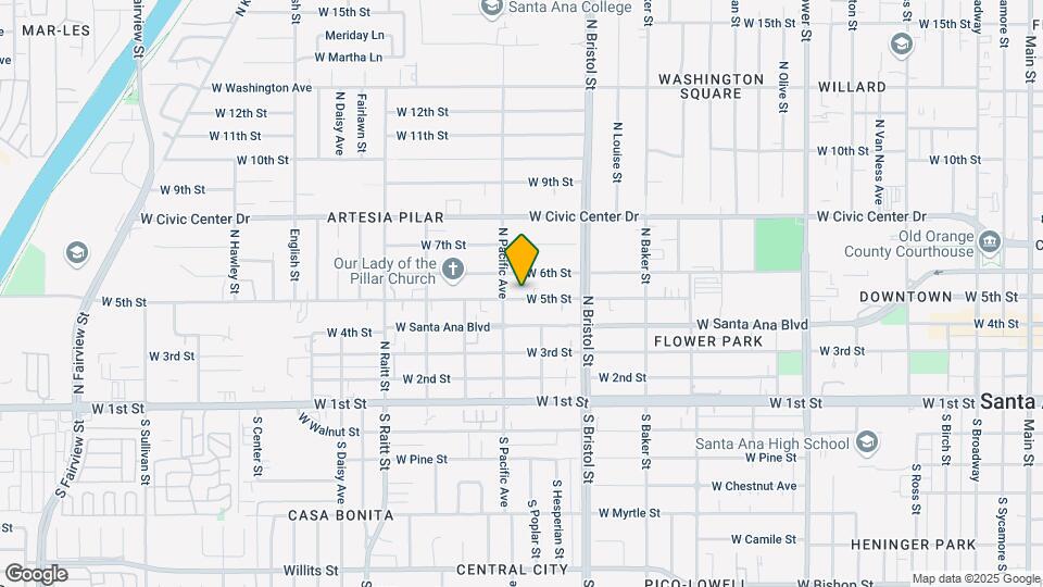 1415 W 5th St Map and Location Details
